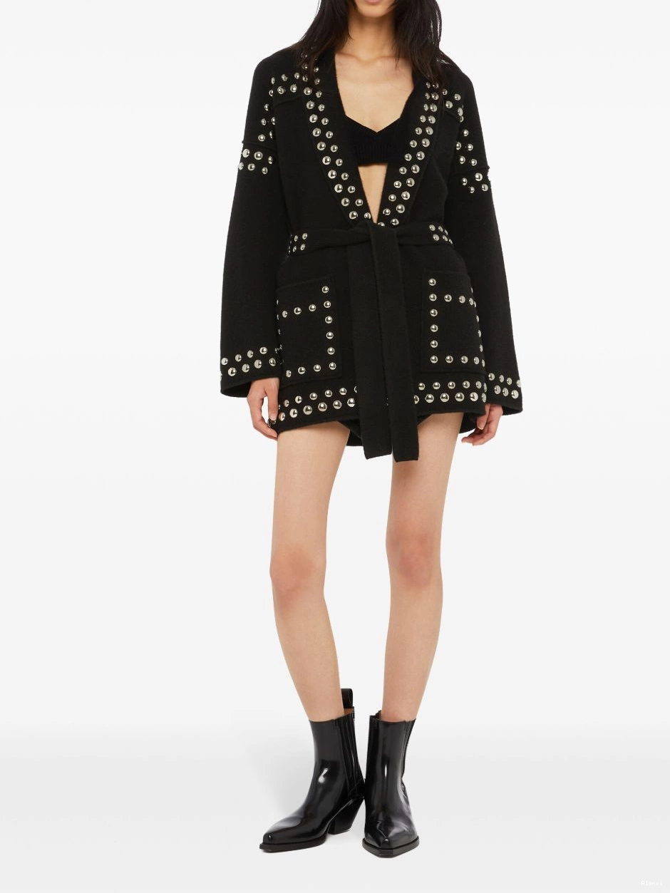 Cheap Alanui cardigan stud-embellished Women virgin-wool 0701